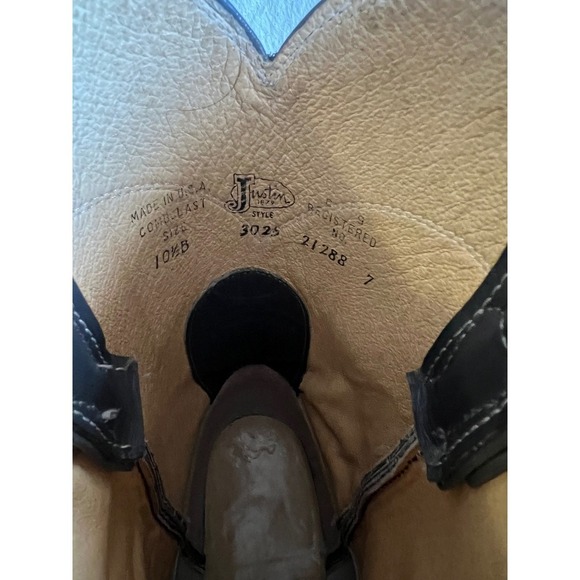 Mens Justin Gray Leather Western Cowboy Boots Style 3025 Size 10.5 B - Picture 7 of 7